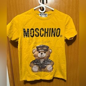 Moschino Yellow Bear Graphic Tee